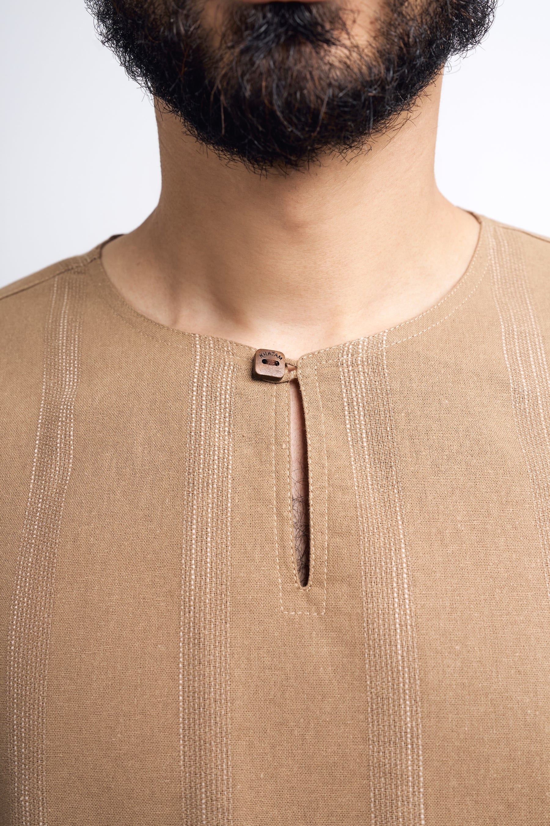 Detak Modern Fit Long Sleeves Top -  Khaki