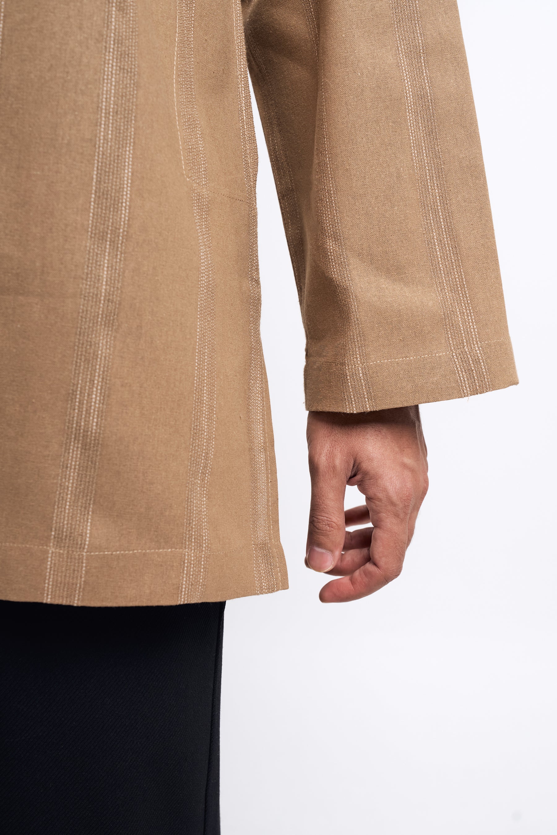 Detak Modern Fit Long Sleeves Top -  Khaki