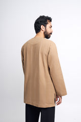 Detak Modern Fit Long Sleeves Top -  Khaki