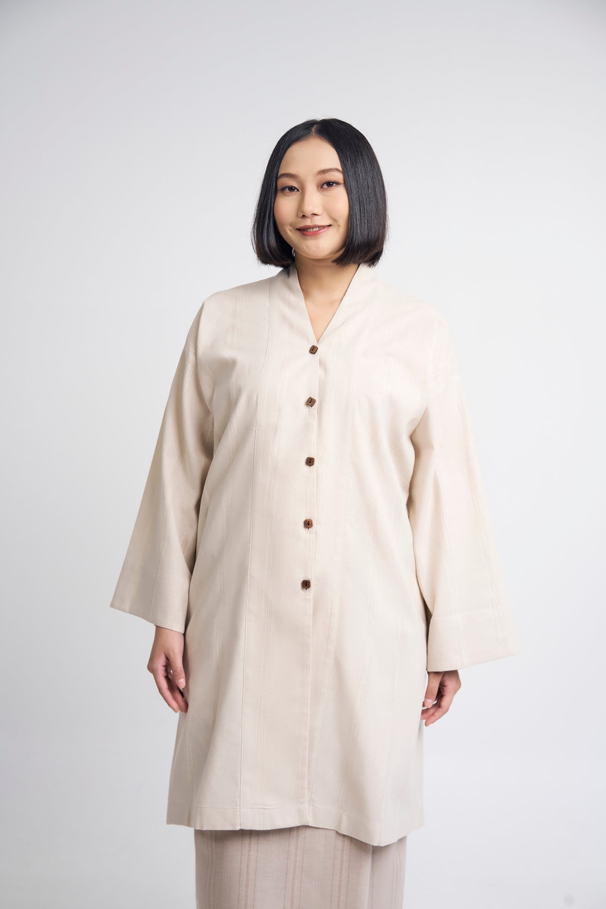 Detak Women Baju Belah - Beige