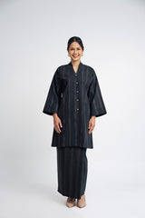 Detak Women Baju Belah -  Black