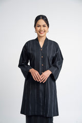 Detak Women Baju Belah -  Black