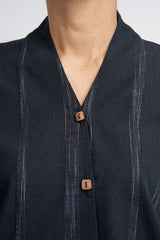 Detak Women Baju Belah -  Black