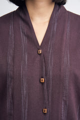 Detak Women Baju Belah -  Burgundy