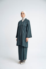 Detak Women Baju Belah -  Dark Green