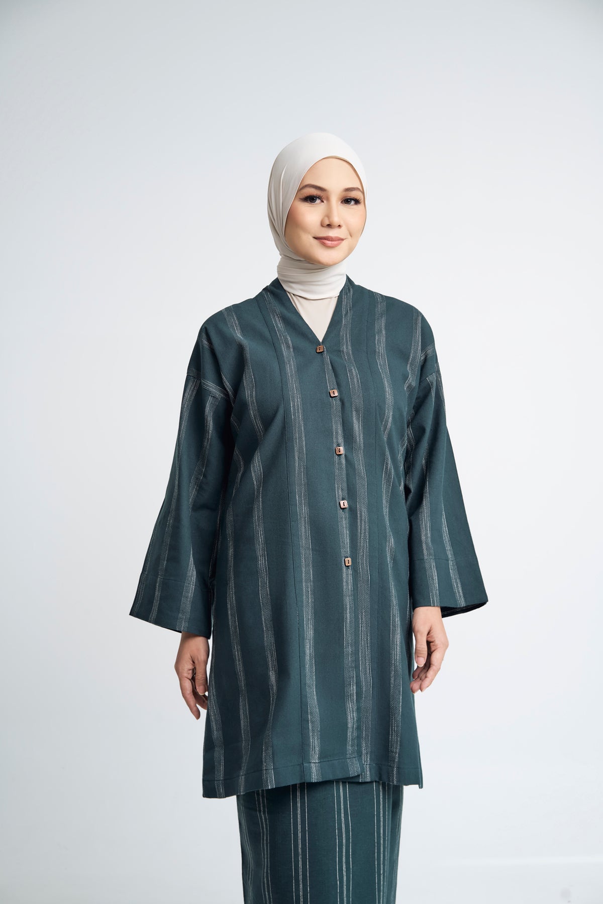 Detak Women Baju Belah -  Dark Green