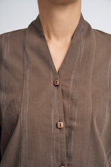 Detak Women Baju Belah -  Dusty Olive