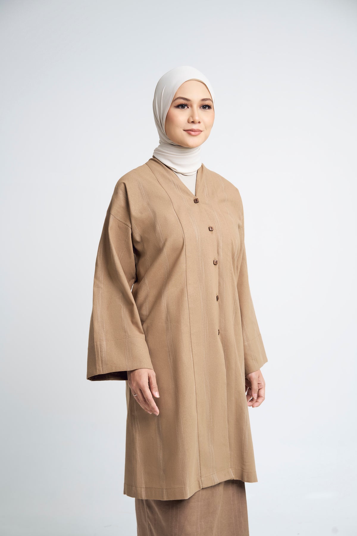 Detak Women Baju Belah -  Khaki