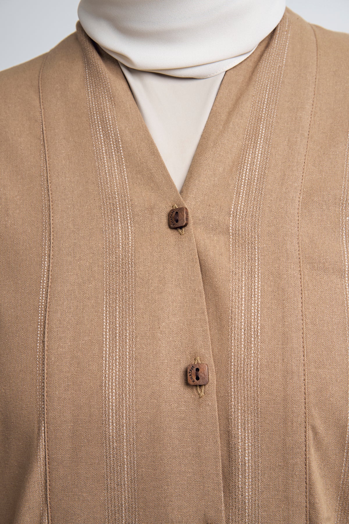 Detak Women Baju Belah -  Khaki