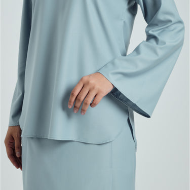 Patawali Baju Kurung - Dusty Blue