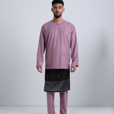 Patawali Classic Fit Baju Melayu Teluk Belanga - Lavender