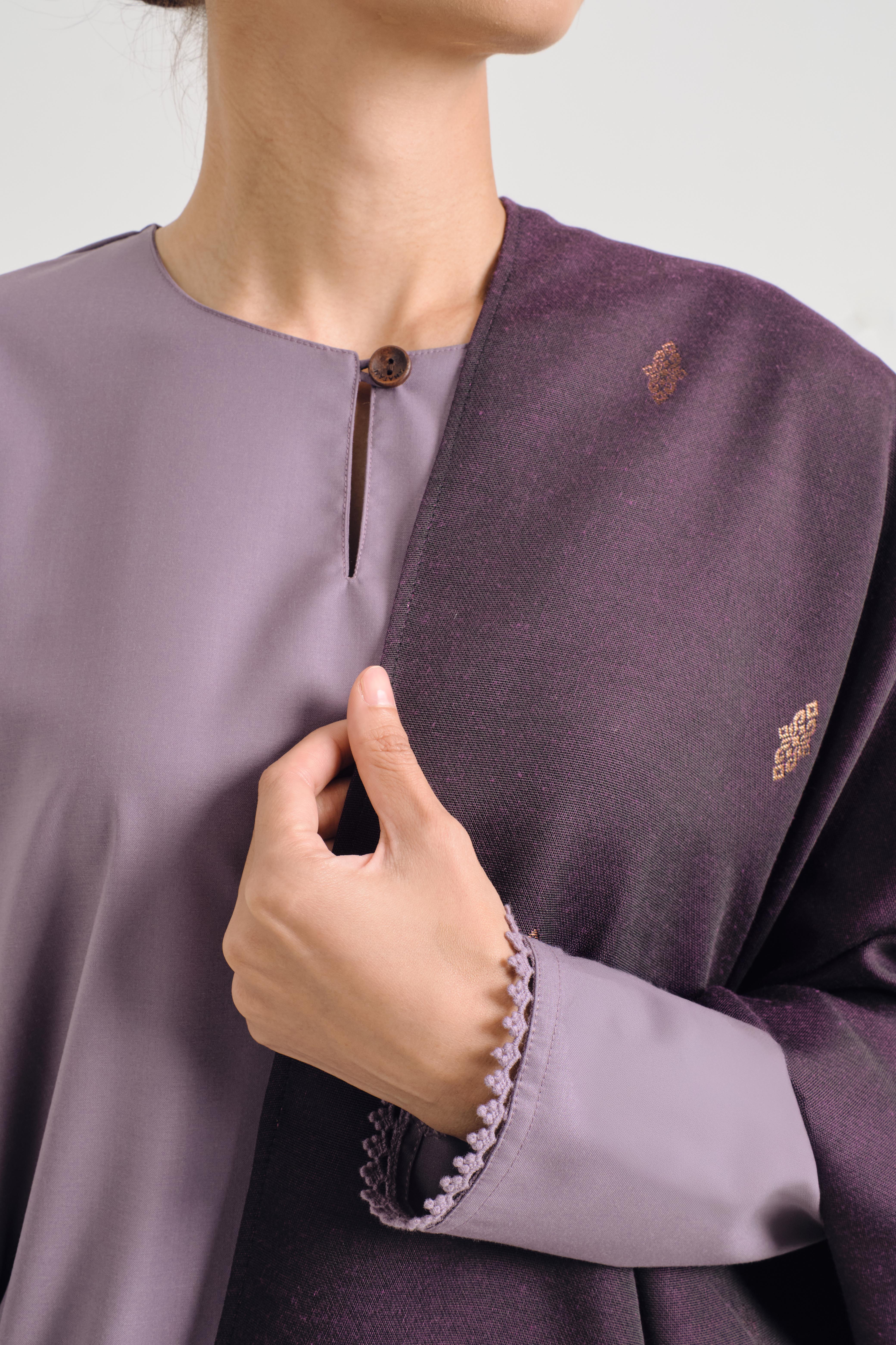 Patawali Baju Kurung - Dusty Lilac