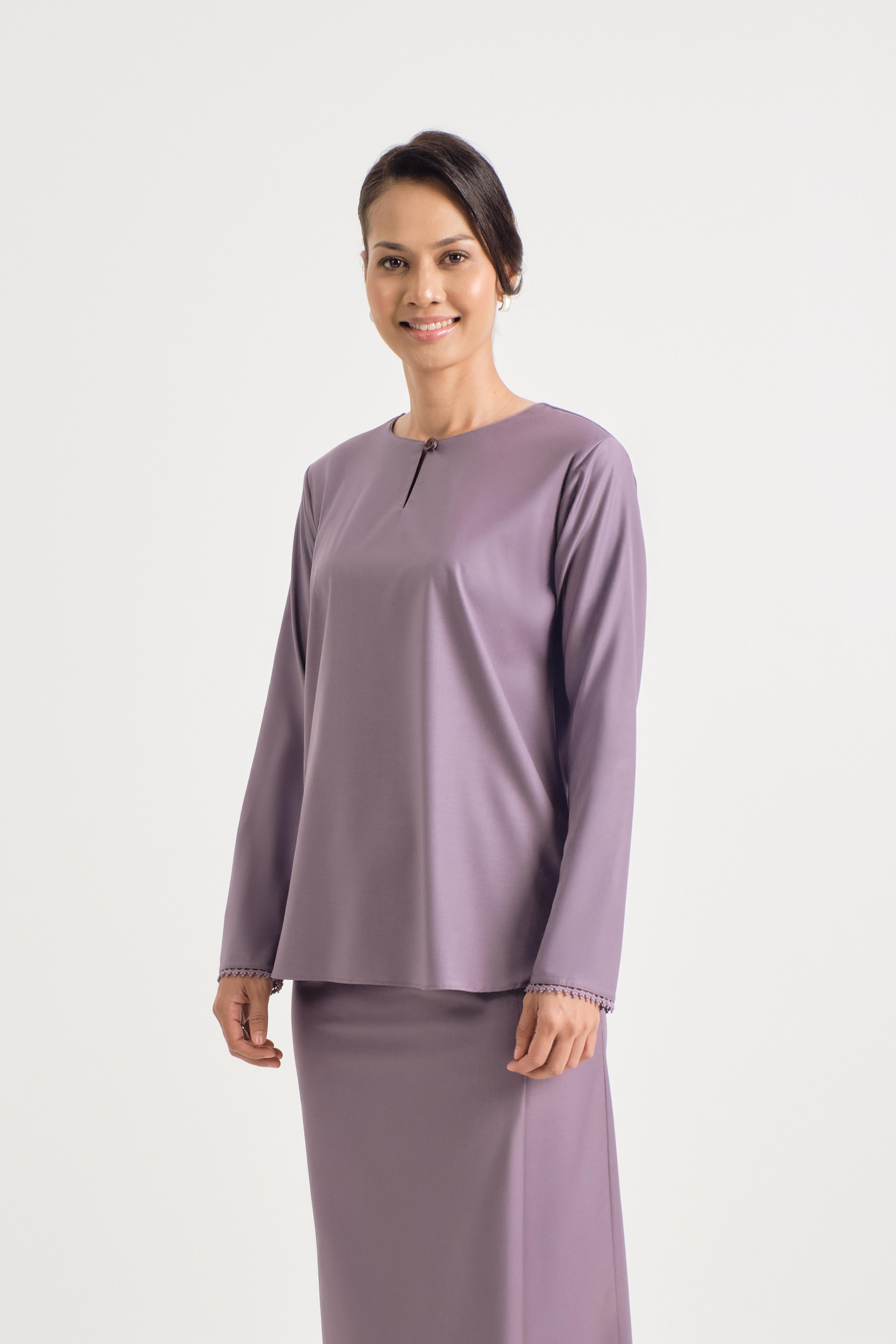 Patawali Baju Kurung - Dusty Lilac