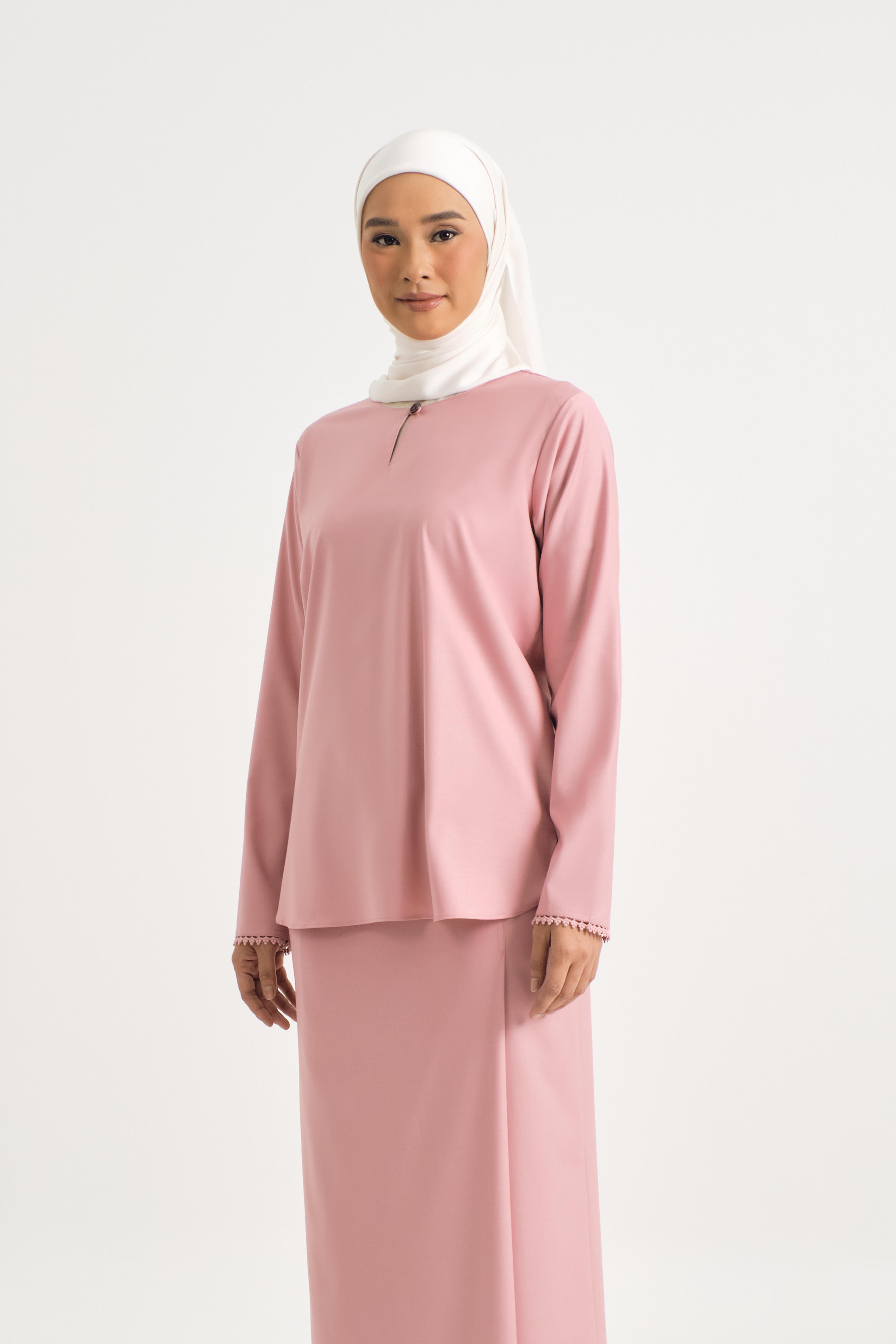 Patawali Baju Kurung - Dusty Pink