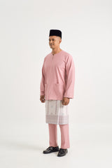 Patawali Modern Fit Baju Melayu Teluk Belanga - Dusty Pink