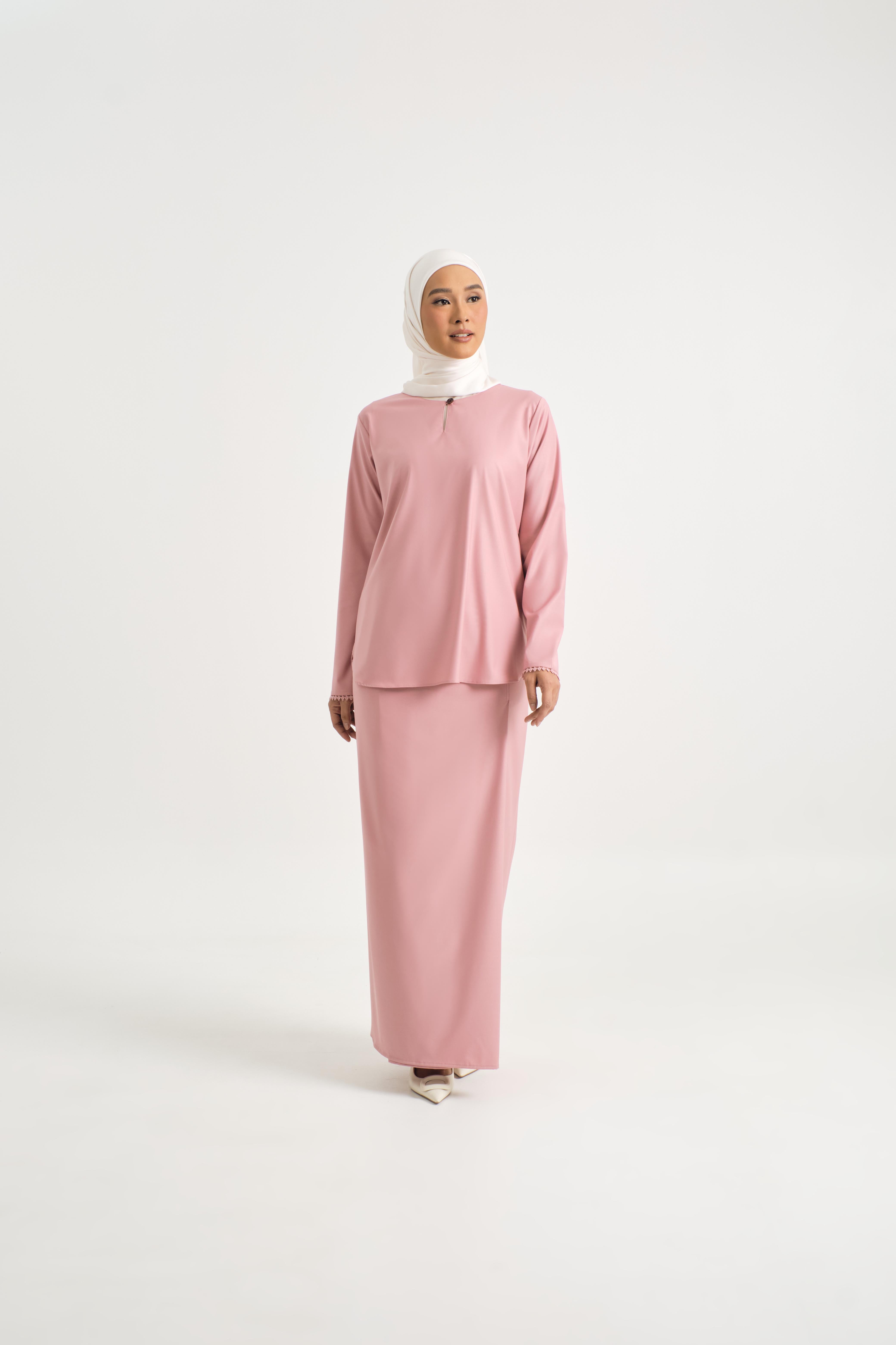 Patawali Baju Kurung - Dusty Pink