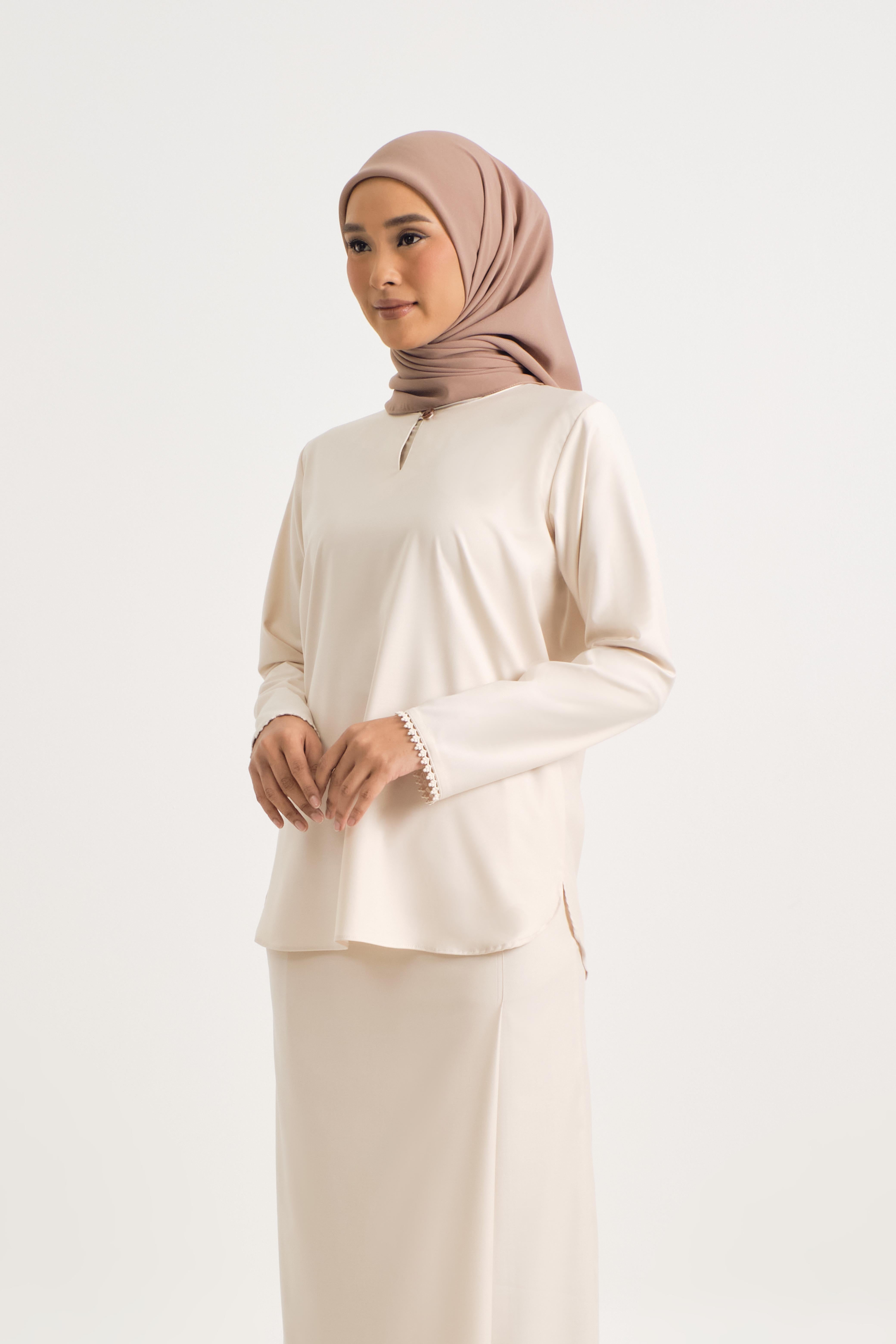 Patawali Baju Kurung - Ecru Beige