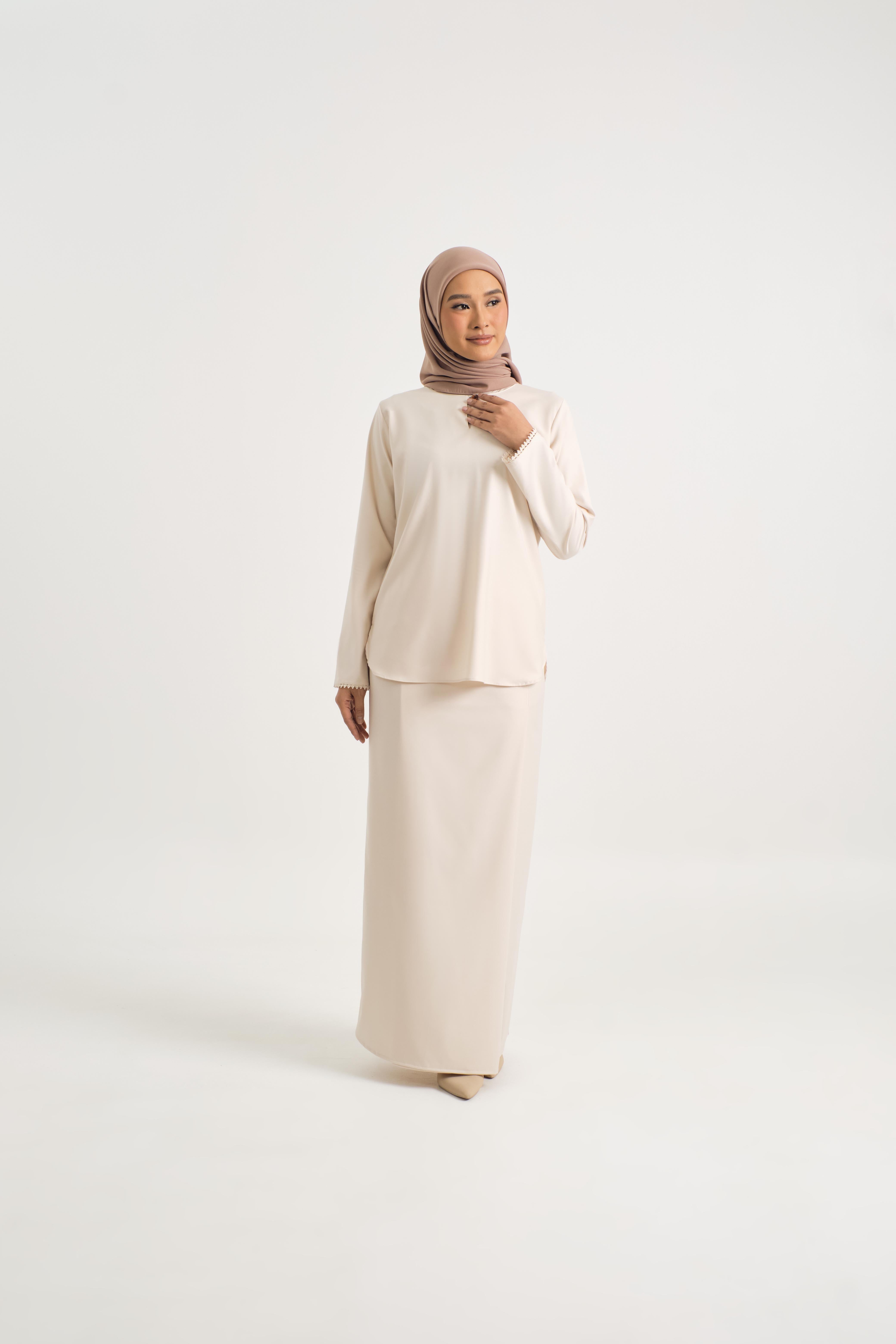 Patawali Baju Kurung - Ecru Beige