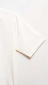 Tasor Loose Fit Short Sleeve Shirt - Off White
