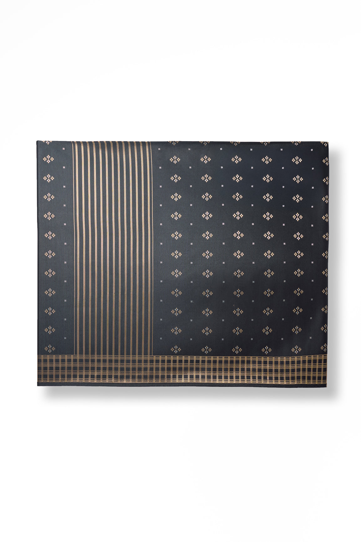 Samping Galur Cengkih - Hitam Emas