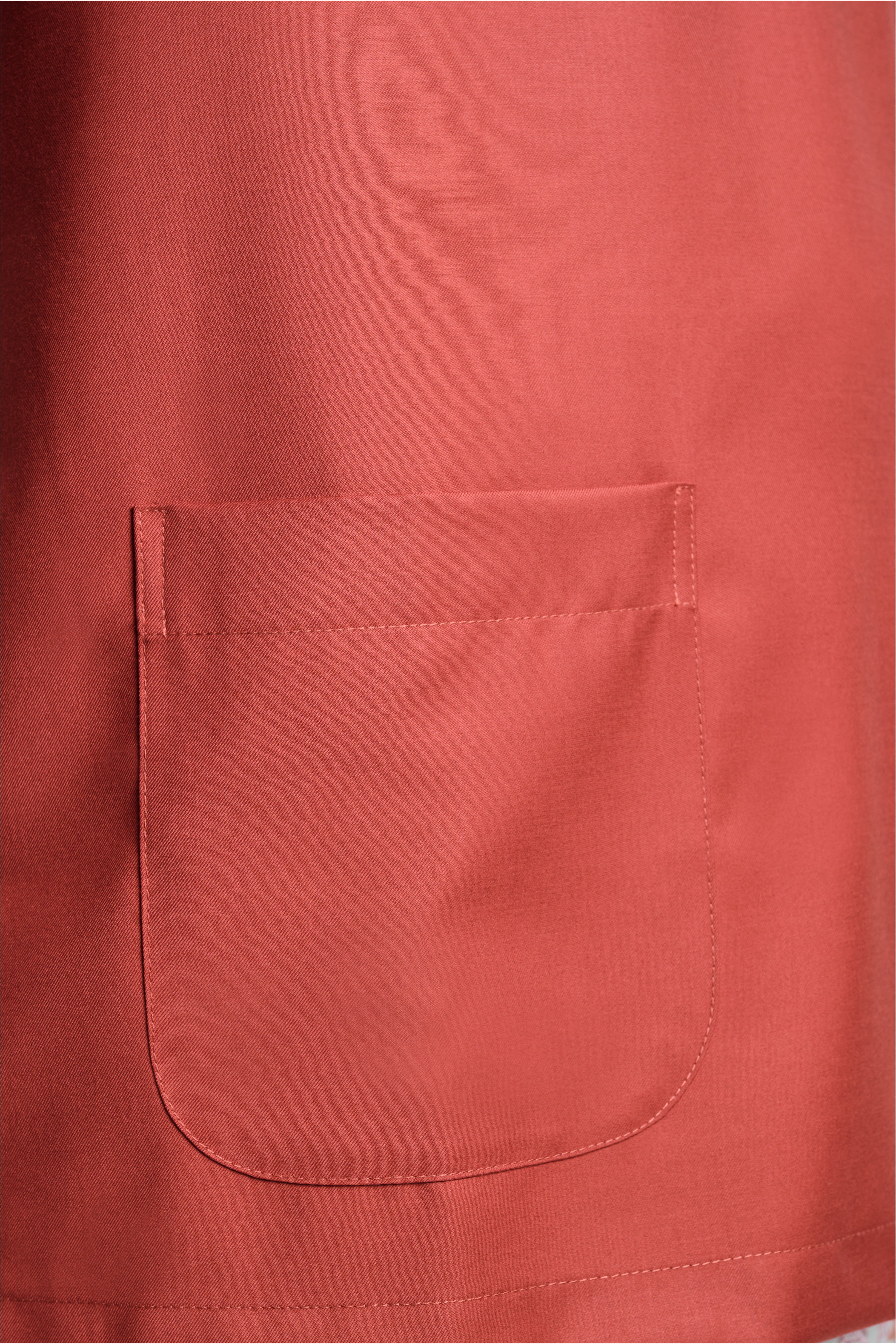 Patawali Modern Fit Baju Melayu Teluk Belanga - Brick Red