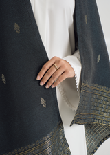 Selendang Tebaran Bujur Kesuma - Gold Emerald Green