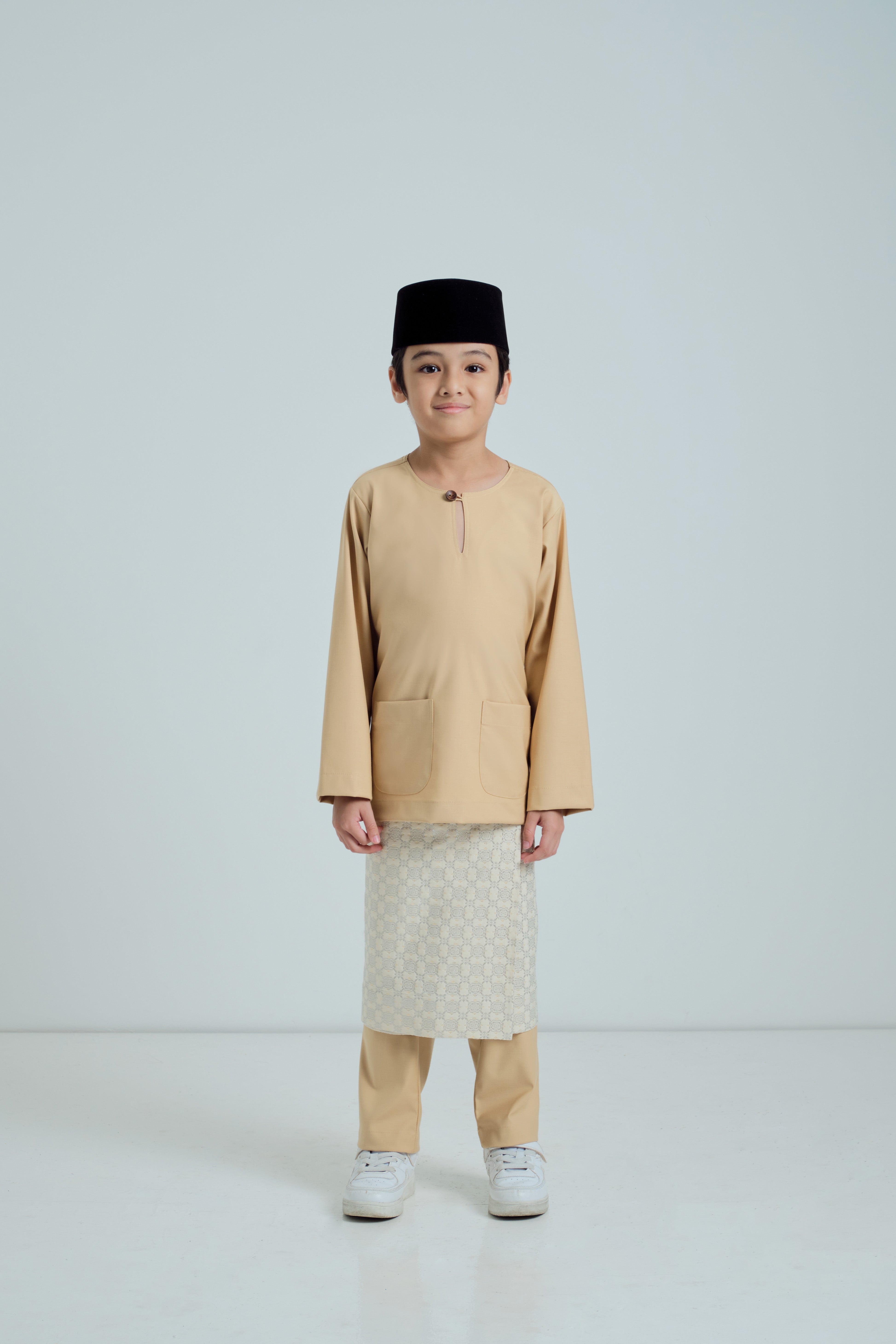 Patawali Boys Baju Melayu Teluk Belanga - Golden Rod