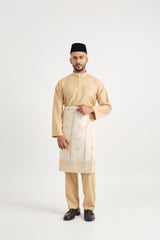 Patawali Baju Melayu Cekak Musang - Golden Rod