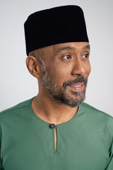 Patawali Modern Fit Baju Melayu Teluk Belanga - Grass Green