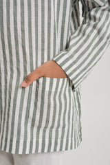 Pangku Boys Top - Stripe Green