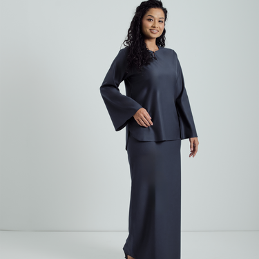 Patawali Baju Kurung - Iron Grey