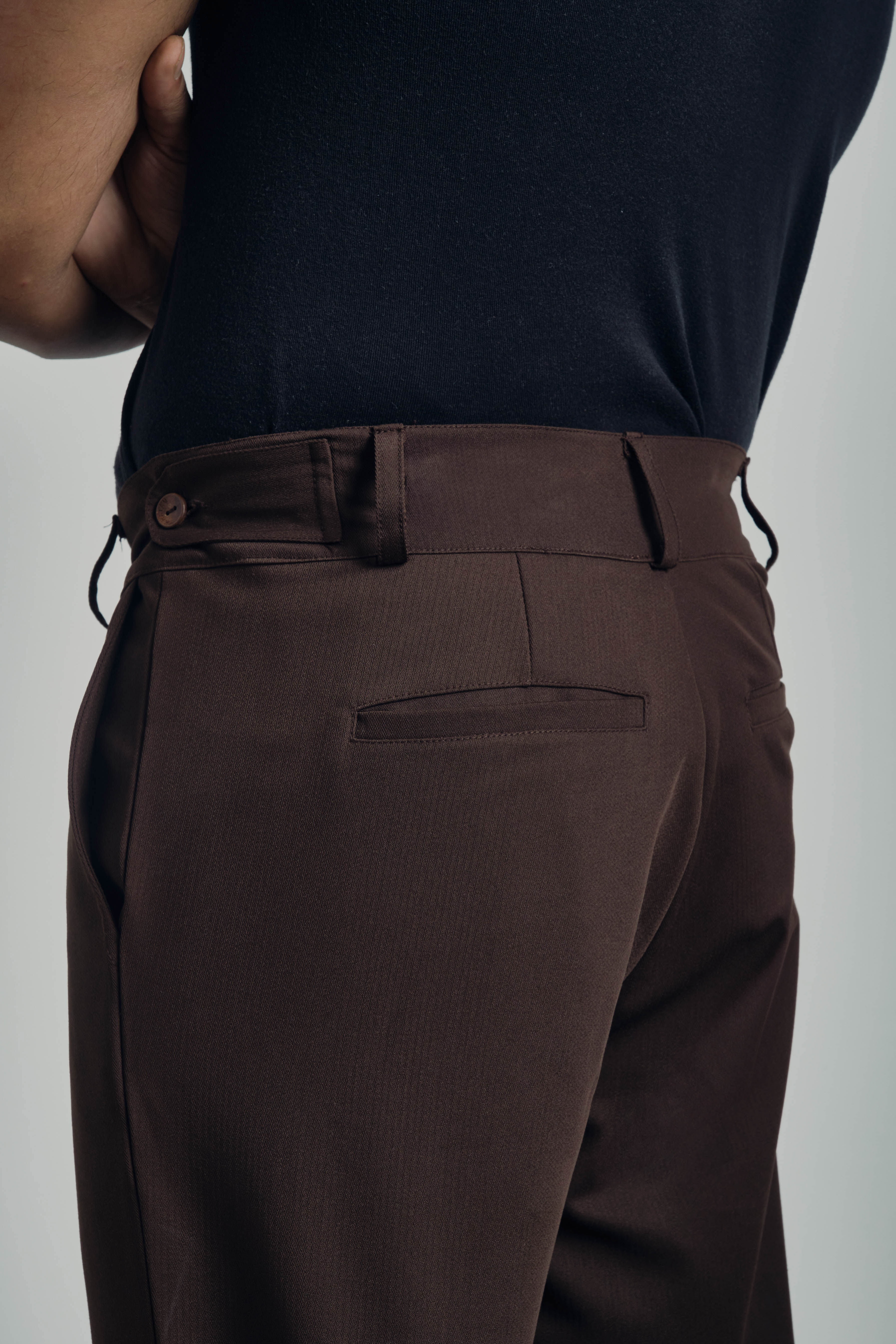 KHATAM Basic Men Pants - Dark Brown