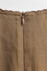 Kemudi Baby Girl Baju Kurung - Olive Brown