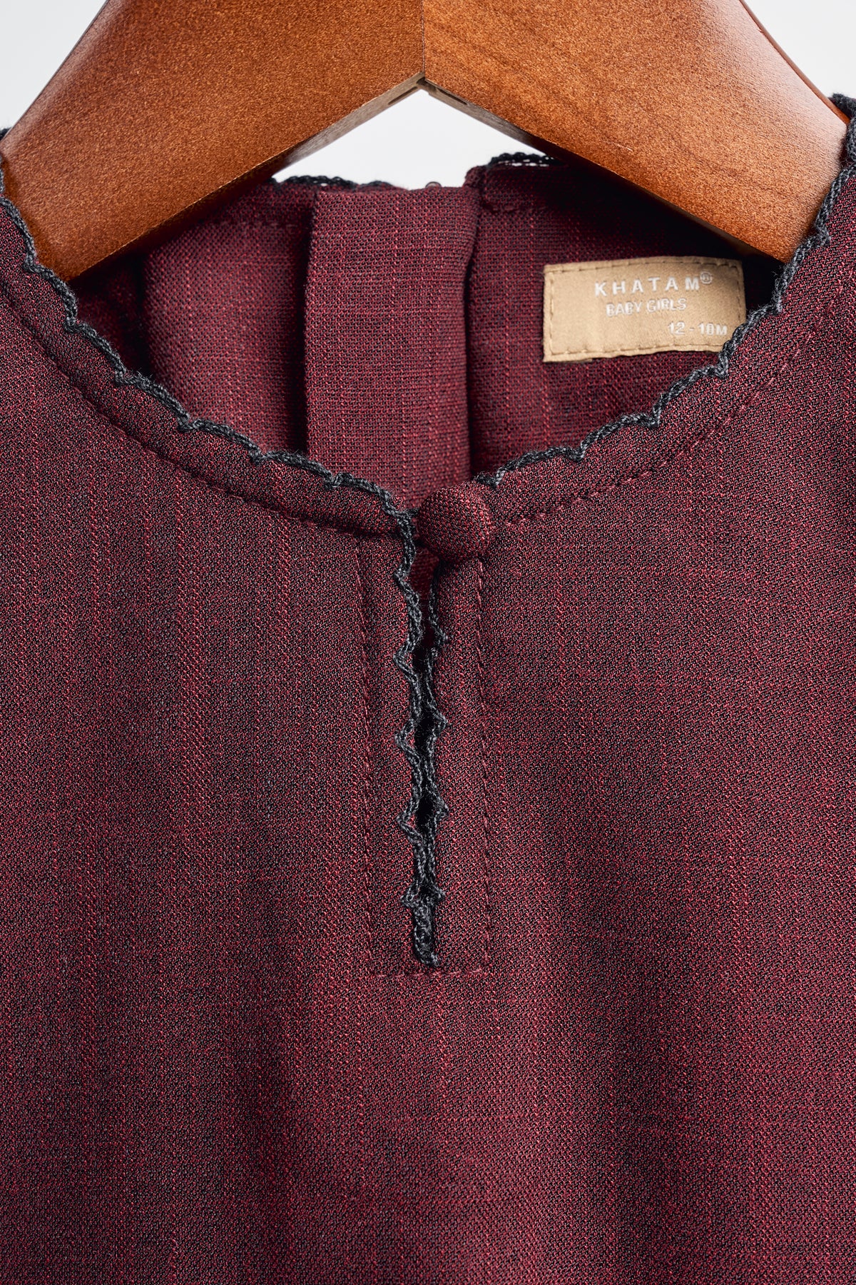 Kemudi Baby Girl Baju Kurung - Red Black