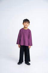 Kemudi Boys Top - Mulberry