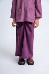 Kemudi Girls Baju Kurung - Mulberry Pink