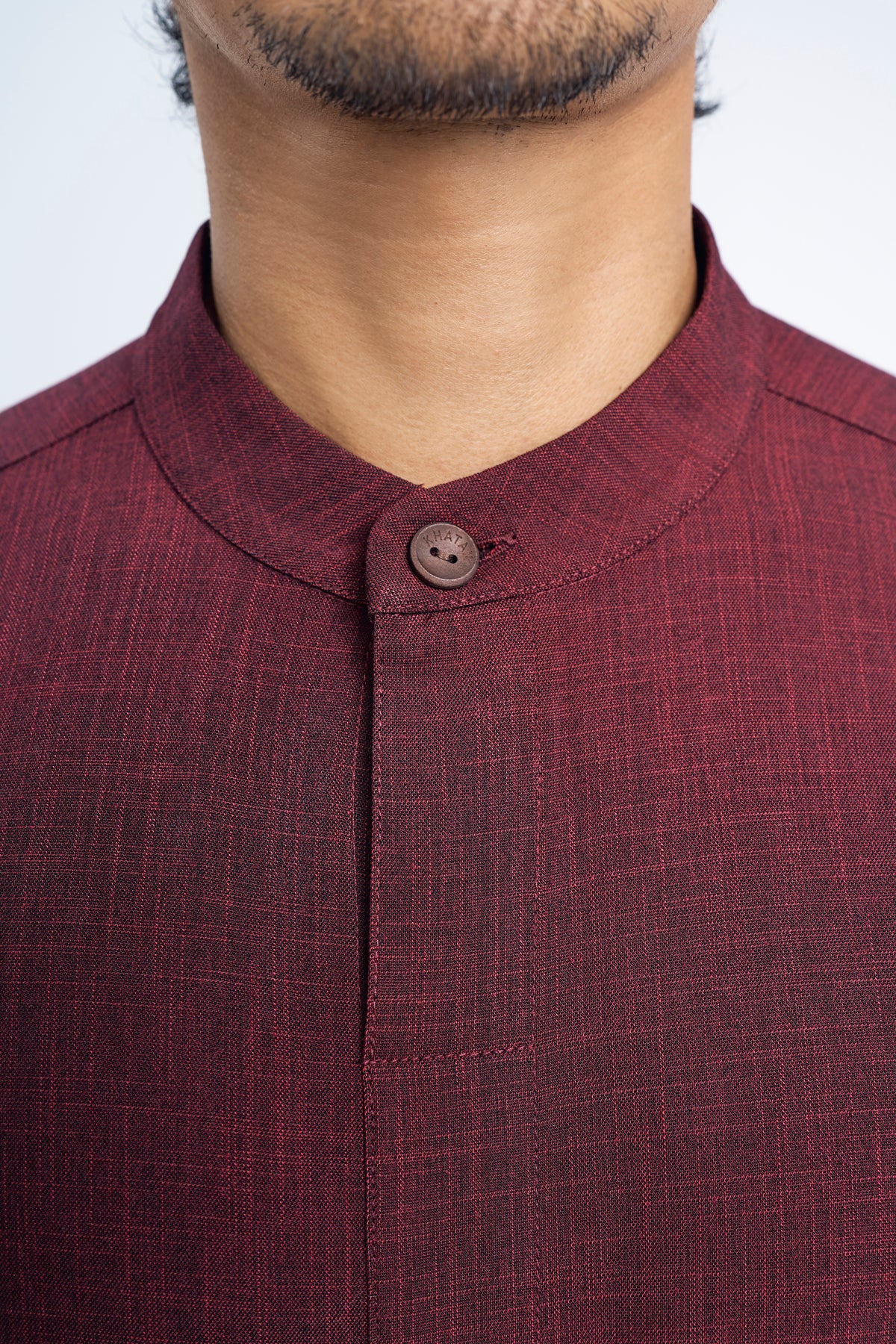 Kemudi Modern Fit Long Sleeves Top - Red