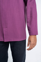 Kemudi Modern Fit Long Sleeves Top - Mulberry