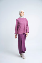 Kemudi Women Baju Kurung Kedah - Mulberry Pink