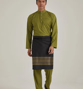 Patawali Baju Melayu Cekak Musang Olive Green