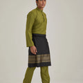 Patawali Baju Melayu Cekak Musang Olive Green