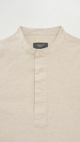 Kuadra Loose Fit Men Top Quarter Sleeve - Sand Beige