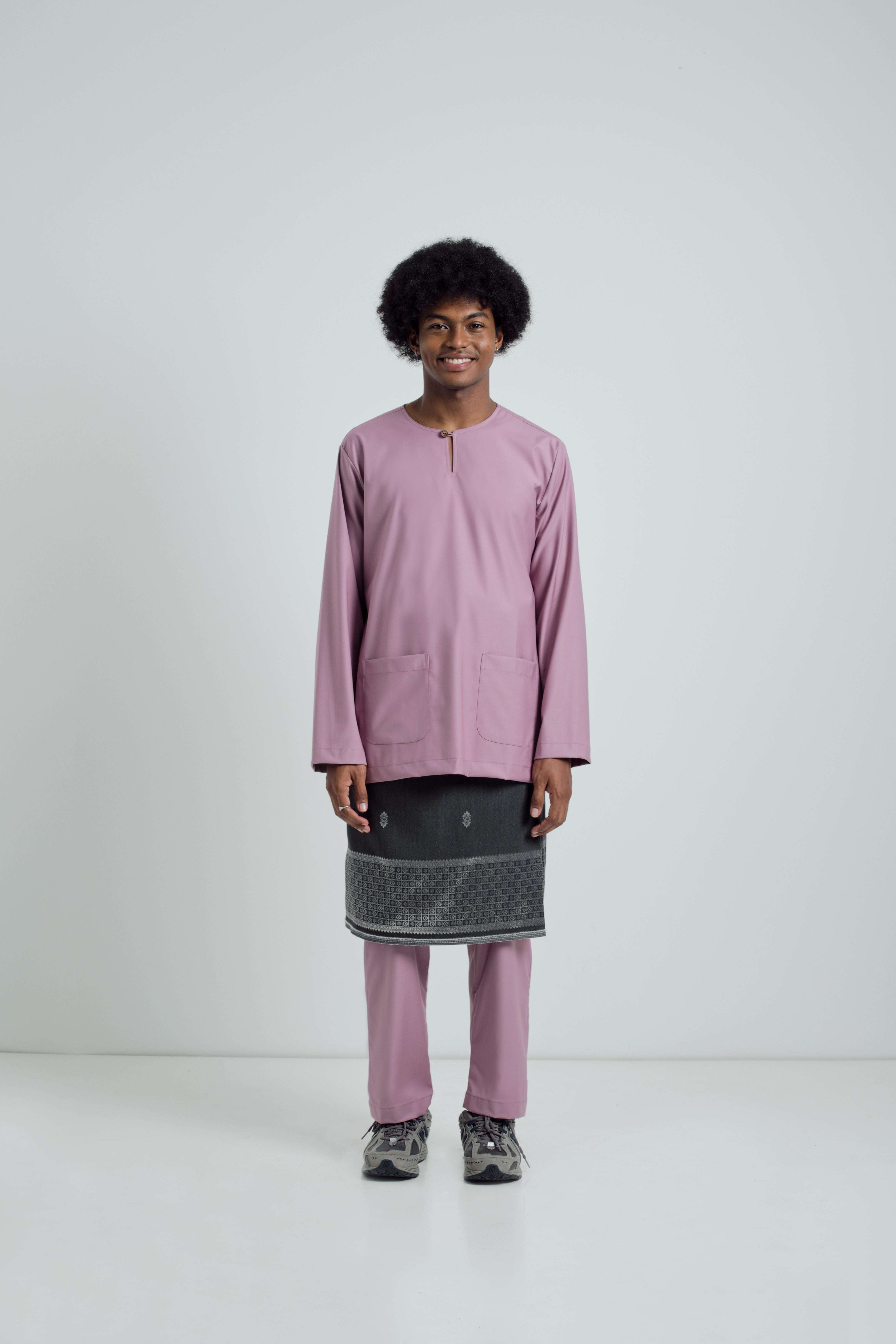 Patawali Modern Fit Baju Melayu Teluk Belanga - Lavender