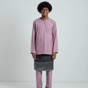 Patawali Modern Fit Baju Melayu Teluk Belanga - Lavender