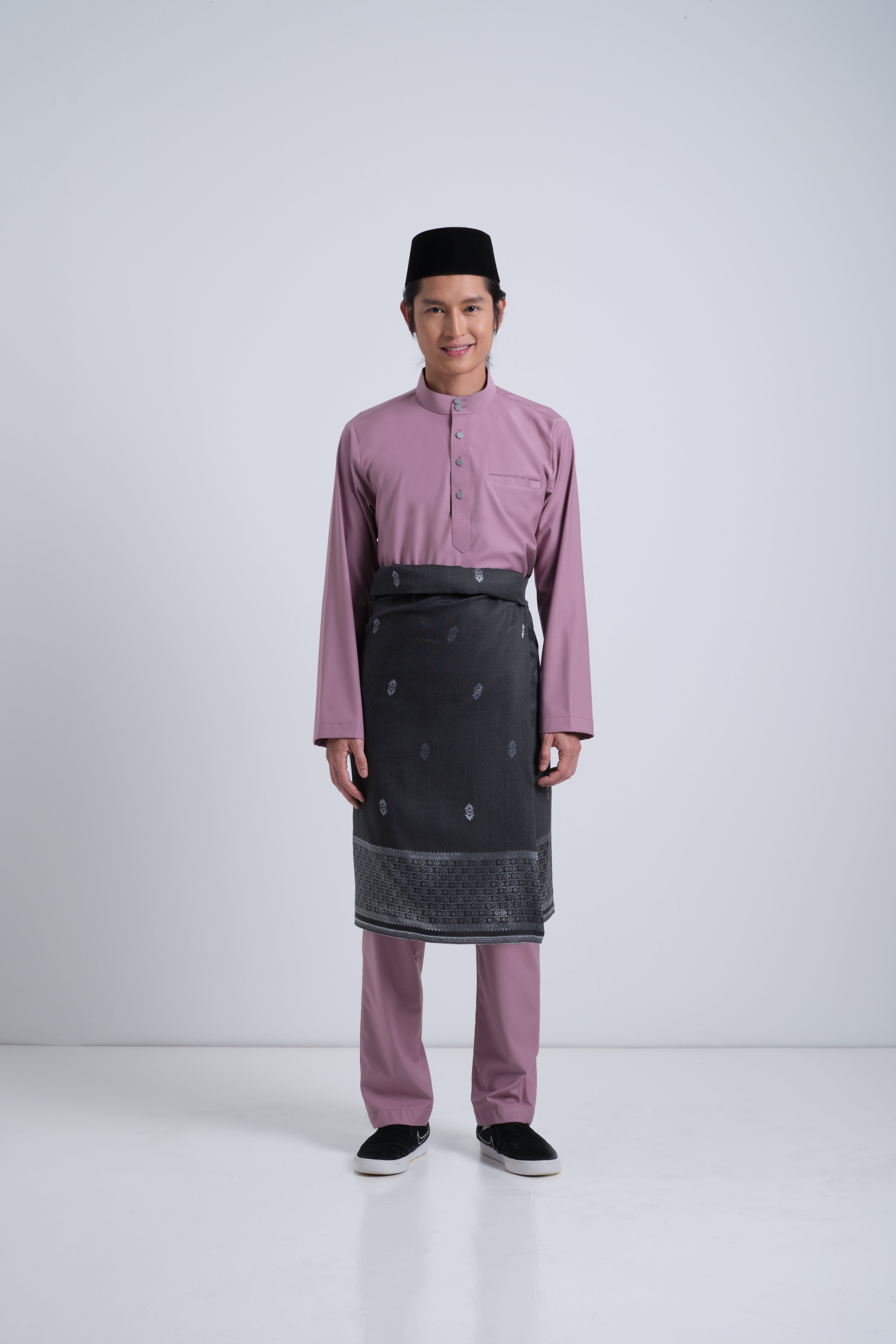 Patawali Baju Melayu Cekak Musang - Lavender