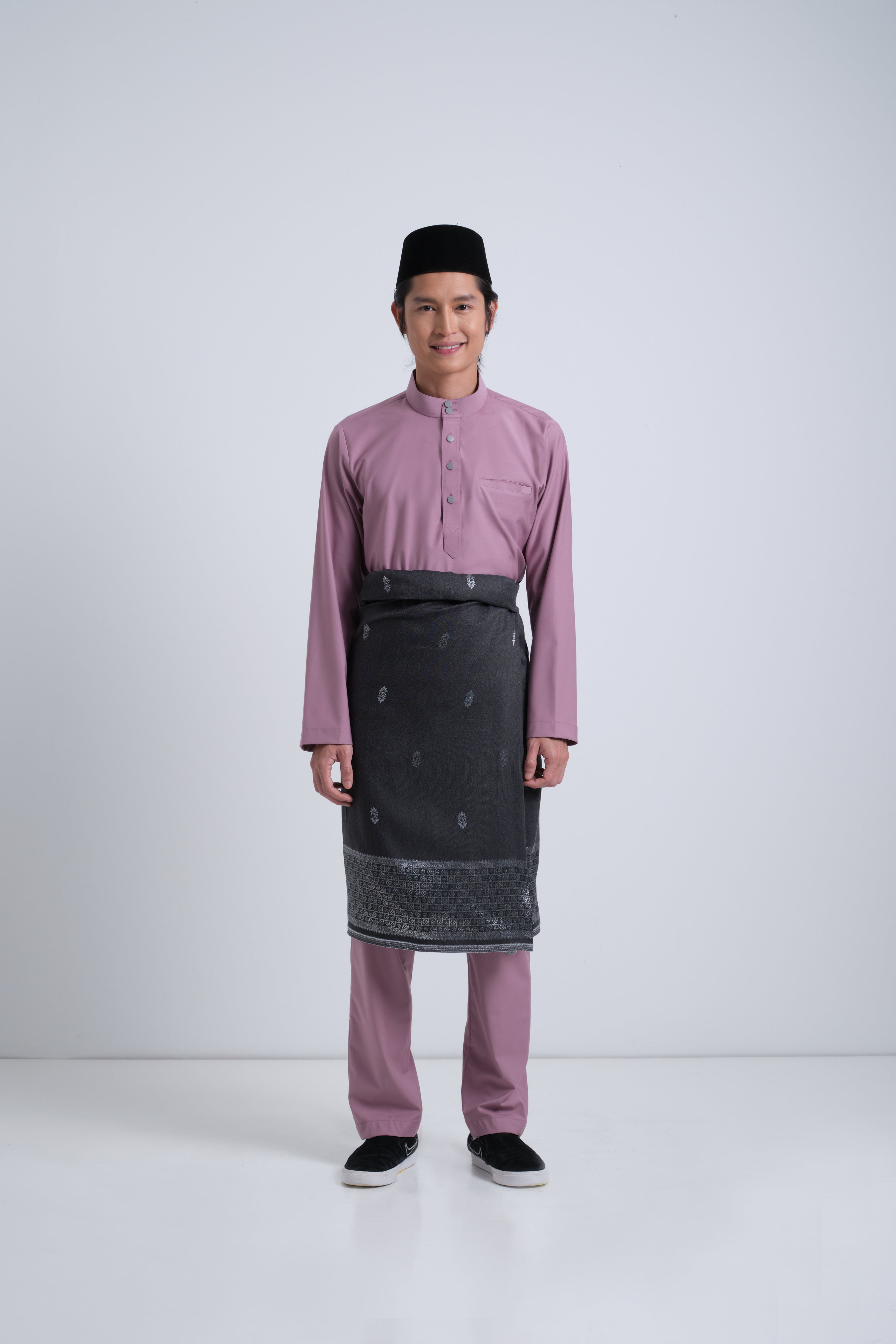 Patawali Baju Melayu Cekak Musang - Lavender