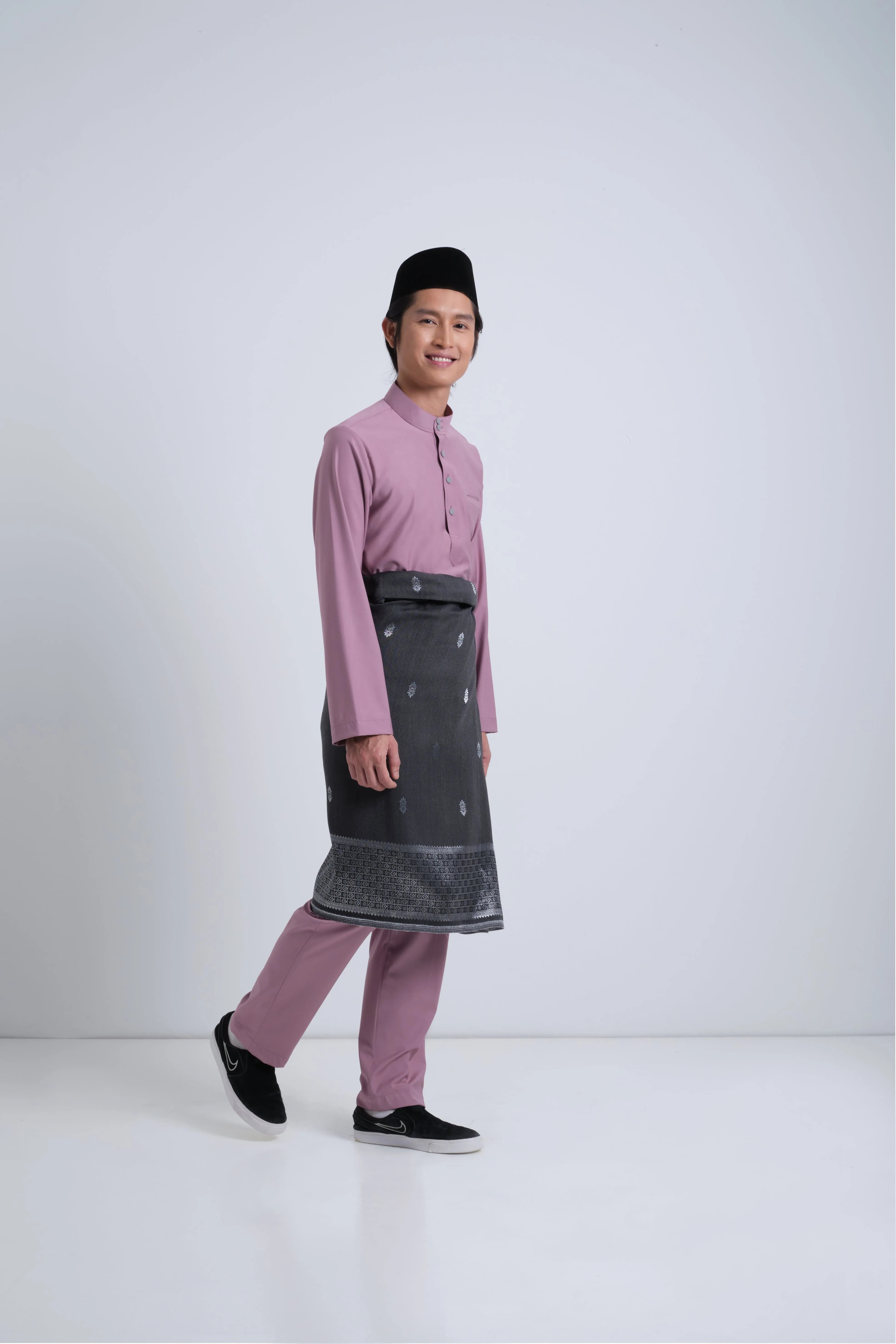 Patawali Baju Melayu Cekak Musang - Lavender