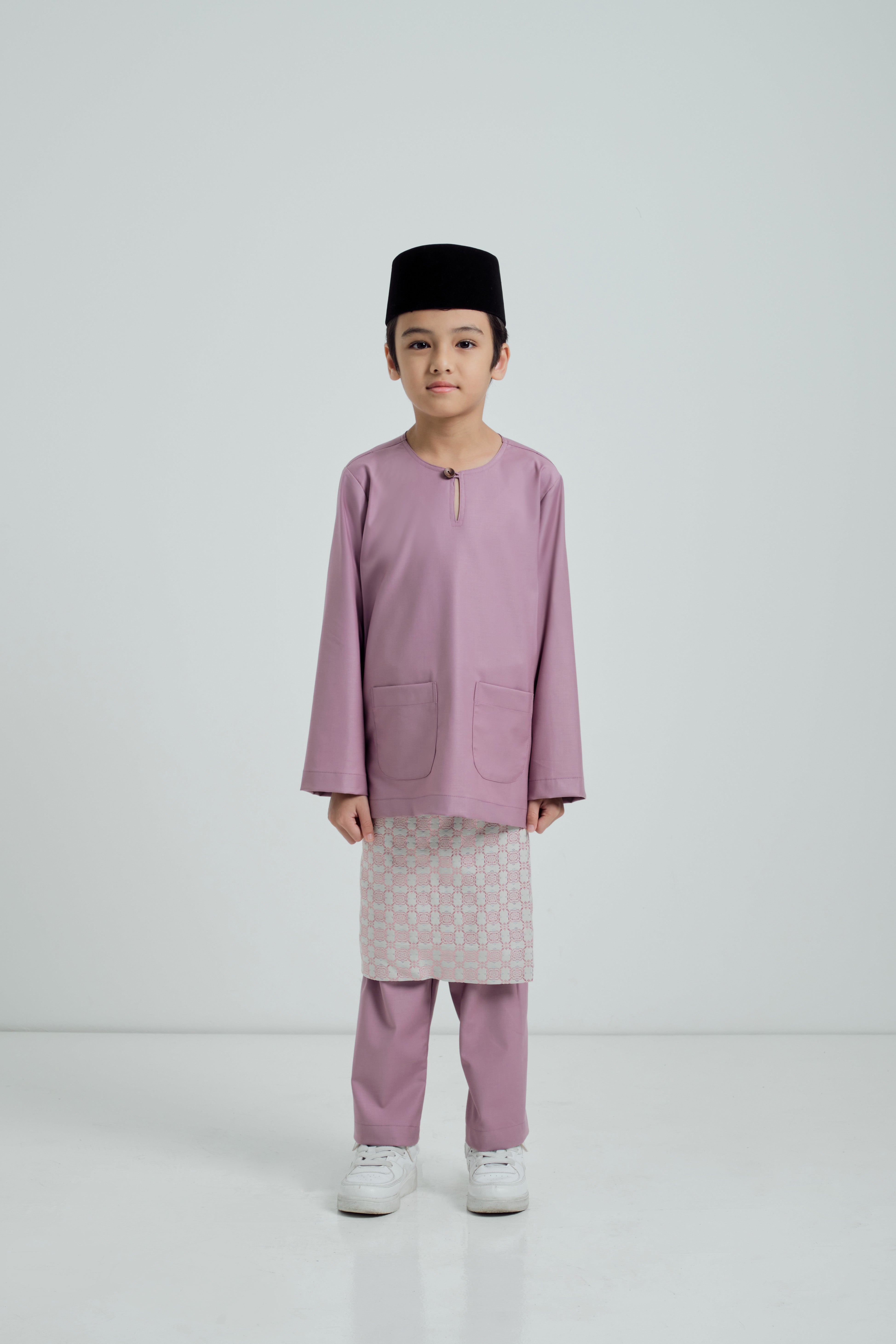 Patawali Boys Baju Melayu Teluk Belanga - Lavender