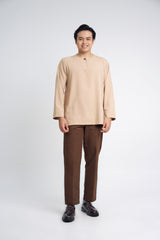 Lembar Modern Fit Long Sleeves Top - Beige