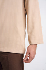 Lembar Modern Fit Long Sleeves Top - Beige